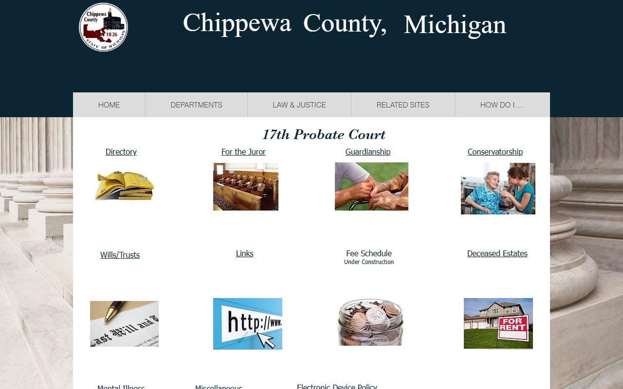 Chippewa County court records 17th Probate Court page