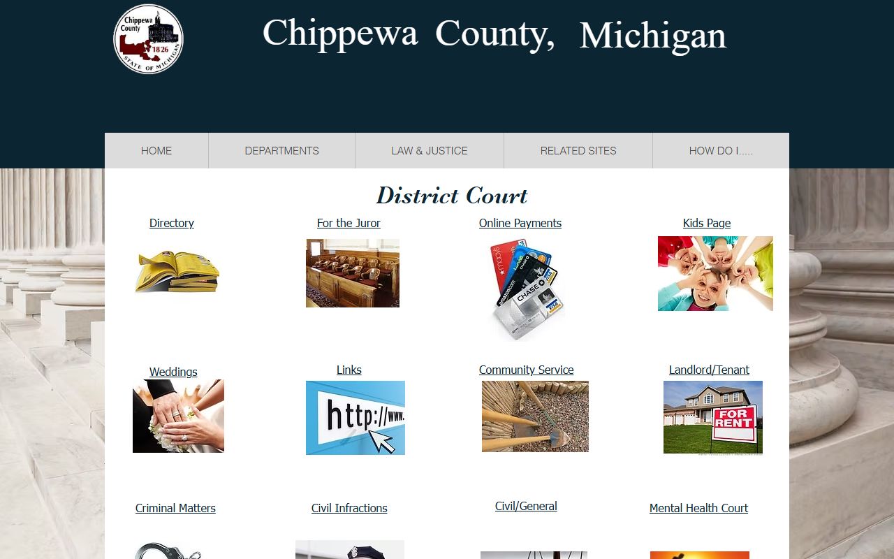 Chippewa County court records 91st District Court page