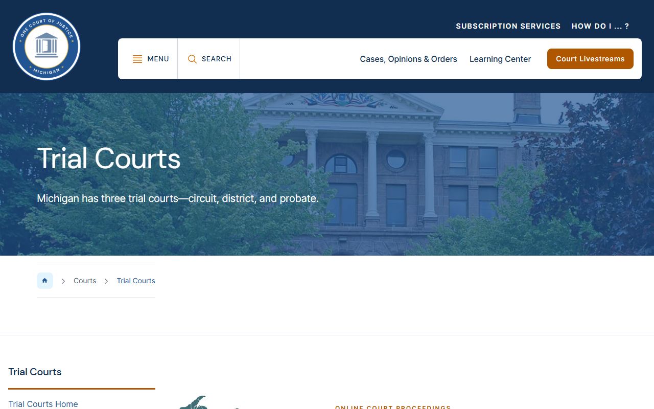 Chippewa County court records Michigan trial courts guide